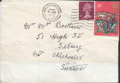 113419 1972 DECIMAL AND PRE-DECIMAL COMBINATION ON COVER.