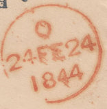 113453 1844 1D PINK/LONDON MALTESE CROSS.