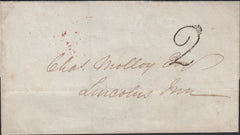 113518 1839 UNPAID MAIL USED WITHIN LONDON.