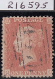 113531 1857 DIE 2 1D PL.40 PALE RED ON TRANSITIONAL PAPER (SPEC C9(3)(QC).