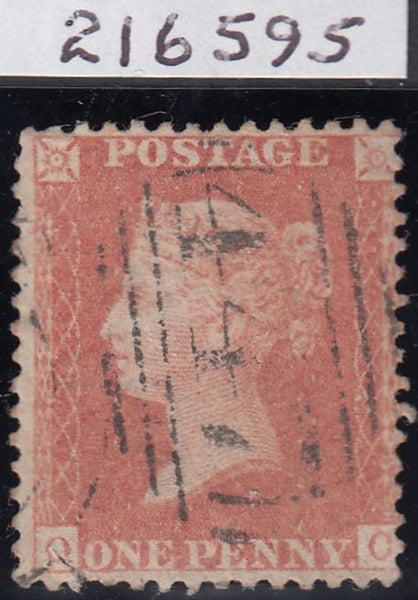 113531 1857 DIE 2 1D PL.40 PALE RED ON TRANSITIONAL PAPER (SPEC C9(3)(QC).