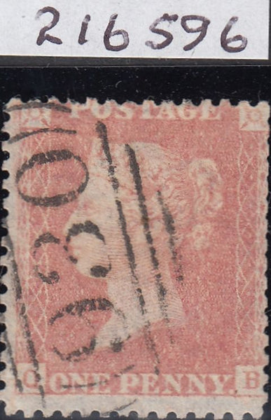 113574 1857 DIE 2 1D PL.40 PALE ROSE ON TRANSITIONAL PAPER (SPEC C9(4)(QB).