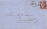 113679 "KINNING PLACE" TYPE III SCOTS LOCAL ON COVER (CO. LANARK PARENT POST OFFICE GLASGOW).