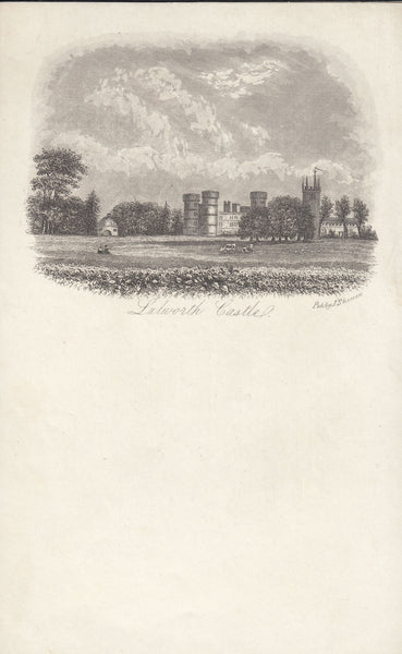 113779 CIRCA 1820 LULWORTH CASTLE LETTERHEAD.