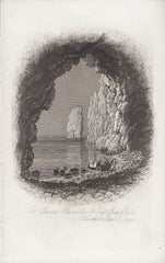 113780 CIRCA 1820 "THE PARSON'S BARN" (DORSET) PRINT.