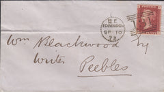 113791 1873 EDINBURGH DOTTED CIRCLE (RA10) ON COVER.