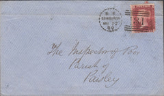 113808 1859 EDINBURGH DOTTED CIRCLE (RA1) ON COVER.