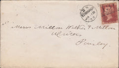 113822 1873 EDINBURGH DOTTED CIRCLE (RA10) ON COVER.