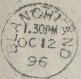 113927 1896 UNDERPAID MAIL NEWCASTLE ON TYNE TO FRANCE.