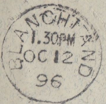 113927 1896 UNDERPAID MAIL NEWCASTLE ON TYNE TO FRANCE.