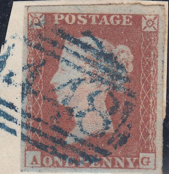 114005 PL.96 (AG)(SG8)/BLUE "448" NUMERAL OF LEEK/MISSING IMPRIMATUR LETTERING.