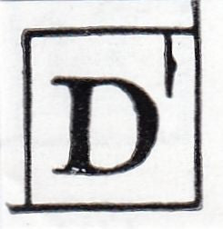 114014 PL.149 (TD CONSTANT VARIETY "MARK IN "D" SQUARE")(SG8 SPEC B2l).
