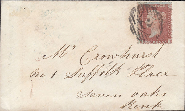 114113 PL.36 (RH)(SG29) ON COVER LONDON TO SEVENOAKS.