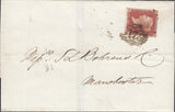 114135 PL.4 (GK)(SG26) ON COVER LONDON TO MANCHESTER/MISSING IMPRIMATUR LETTERING.