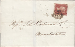 114135 PL.4 (GK)(SG26) ON COVER LONDON TO MANCHESTER/MISSING IMPRIMATUR LETTERING.
