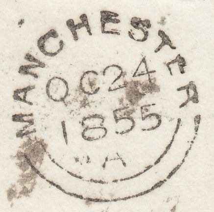 114135 PL.4 (GK)(SG26) ON COVER LONDON TO MANCHESTER/MISSING IMPRIMATUR LETTERING.