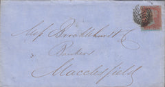 114145 PL.38 (GL) RED-ORANGE ON VERY BLUED (BLOTCHY) PAPER (SG29 SPEC C8(7).