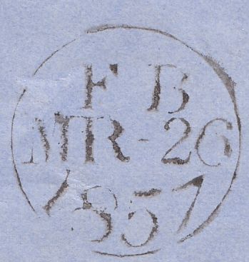 114158 PL.44 (GF) ORANGE BROWN ON LIGHTLY BLUED PAPER (SG29/SPEC C8(5) ON COVER LONDON TO BATH.
