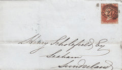114187 PL.40 (OF) ORANGE-BROWN SHADE ON BLUED PAPER (SG33 SPEC C8(5) ON COVER.