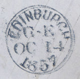 114265 1857 PL.37 PALE ROSE ON TRANSITIONAL PAPER (SPEC C9(4) ON COVER.