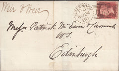 114402 GREENOCK DOTTED CIRCLE TYPE 1 (RA35) ON COVER.