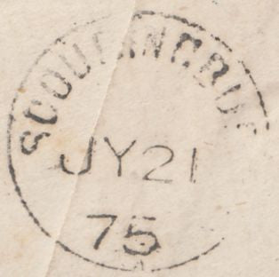 114410 DUNDEE DOTTED CIRCLE TYPE A2 (RA27) ON COVER.