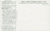 114464 1911 FIRST OFFICIAL U.K. AERIAL POST/LONDON ENVELOPE IN BRIGHT GREEN UNUSED.