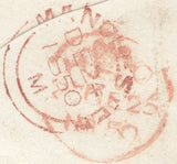 114522 1850 MANCHESTER/"WINDSOR.BRIDGE" RECEIVER'S HAND STAMP IN BLUE (M530) ON COVER.