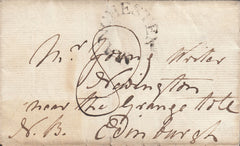 114545 1797 MANCHESTER/"MANCHESTER" HORSESHOE STYLE HAND STAMP.