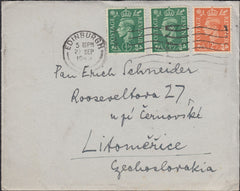 114666 1949 MAIL EDINBURGH TO CZECHOSLOVAKIA.