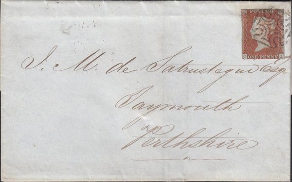 114755 THE DISTINCTIVE MALTESE CROSS OF GREENOCK (SPEC B1th) ON COVER.