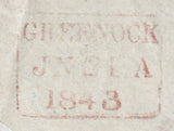 114755 THE DISTINCTIVE MALTESE CROSS OF GREENOCK (SPEC B1th) ON COVER.