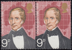 114759 1973 9P BRITISH EXPLORERS GREY-BLACK OMITTED (SG927c).