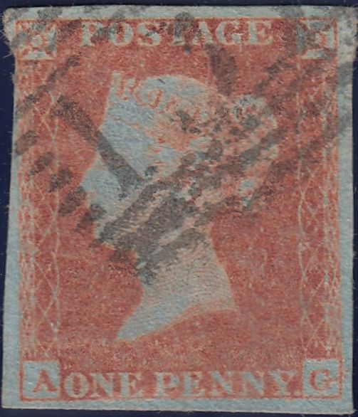 114981 PL.148 IN THE VERY SCARCE RED-ORANGE SHADE (AG)(SG12var).