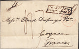 115019 1838 MAIL BEWDLEY TO COGNAC/"BEWDLEY PENNY POST (WO81).