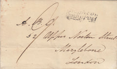115124 1838 SUSSEX/"BRIGHTON PENNY POST" HAND STAMP (SX198).