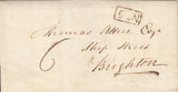 115125 1822 SUSSEX/"UCKFIELD PENNY POST" HAND STAMP (SX1234).