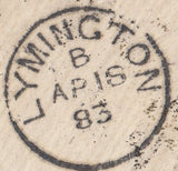115398 1883 MOURNING ENVELOPE SYDNEY TO ENGLAND WITH UK 6D (SG161).