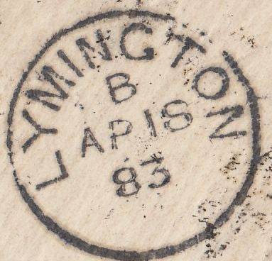 115398 1883 MOURNING ENVELOPE SYDNEY TO ENGLAND WITH UK 6D (SG161).