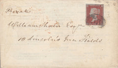 115406 1850 "UNITED GUARANTEE AND LIFE ASSURANCE COMPANY" ILLUSTRATED ENVELOPE USED IN LONDON.