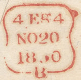 115406 1850 "UNITED GUARANTEE AND LIFE ASSURANCE COMPANY" ILLUSTRATED ENVELOPE USED IN LONDON.
