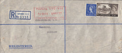 115453 1966 REGISTERED MAIL LONDON TO GERMANY/2s 6d CASTLE.