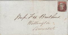 115518 1849 LONDON/"BRUTON.ST" RECEIVER'S HAND STAMP.