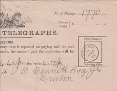 115524 1874 TELEGRAPH/"BRUTON" CDS.