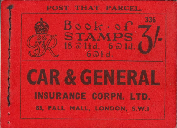 115618 1937 KGVI 3/- BOOKLET (BD21).