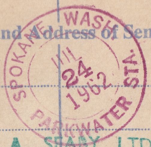 115701 1962 REGISTERED MAIL LONDON TO USA.