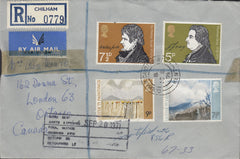 115747 1971 REGISTERED MAIL CHILHAM (KENT) TO CANADA.