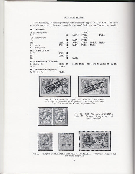 115856 "SPECIMEN STAMPS AND STATIONERY OF GREAT BRITAIN" BY MARCUS SAMUEL AND ALAN HUGGINS.
