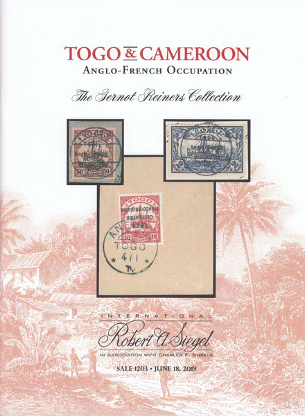 115925 "TOGO AND CAMEROON" SIEGEL AUCTION JUNE 2019.