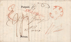 116087 1827 INSURANCE CIRCULAR LONDON TO PARIS.